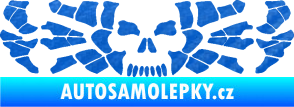 Samolepka Pavouk 017 smrťák 3D karbon modrý