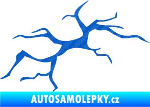 Samolepka Prasklina 001 3D karbon modrý