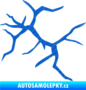 Samolepka Prasklina 007 3D karbon modrý