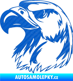Samolepka Predators 014 levá 3D karbon modrý