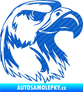 Samolepka Predators 014 pravá 3D karbon modrý