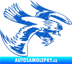 Samolepka Predators 016 pravá 3D karbon modrý