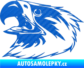 Samolepka Predators 020 levá 3D karbon modrý