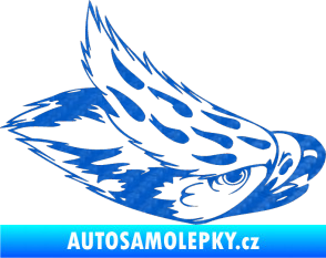 Samolepka Predators 022 pravá 3D karbon modrý