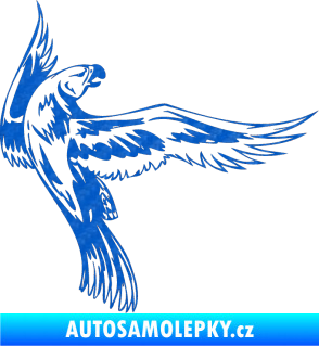Samolepka Predators 023 pravá 3D karbon modrý