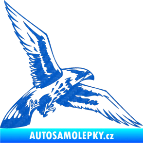 Samolepka Predators 026 pravá 3D karbon modrý