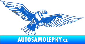 Samolepka Predators 028 pravá sup 3D karbon modrý