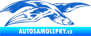 Samolepka Predators 032 pravá 3D karbon modrý
