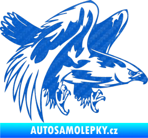 Samolepka Predators 034 pravá 3D karbon modrý