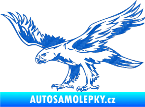 Samolepka Predators 043 levá 3D karbon modrý