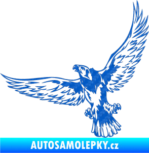 Samolepka Predators 044 levá 3D karbon modrý