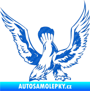Samolepka Predators 051 levá 3D karbon modrý