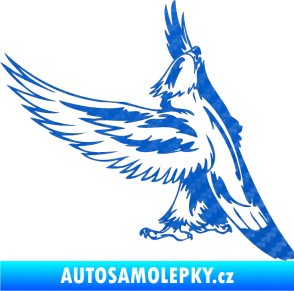 Samolepka Predators 054 levá orel 3D karbon modrý