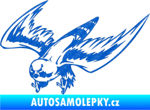 Samolepka Predators 056 levá 3D karbon modrý
