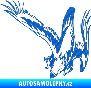 Samolepka Predators 069 levá 3D karbon modrý
