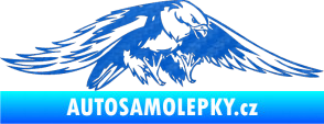 Samolepka Predators 074 pravá 3D karbon modrý
