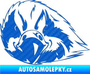 Samolepka Predators 079 levá 3D karbon modrý