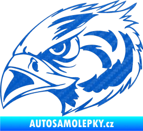 Samolepka Predators 084 levá 3D karbon modrý
