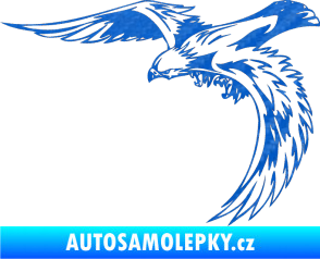 Samolepka Predators 092 levá 3D karbon modrý