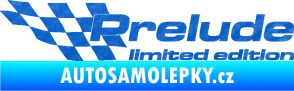 Samolepka Prelude limited edition levá 3D karbon modrý