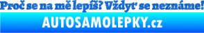 Samolepka Proč se na mě lepíš? Vždyť se neznáme! 002 3D karbon modrý