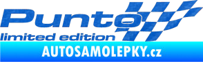 Samolepka Punto limited edition pravá 3D karbon modrý