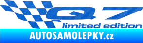 Samolepka Q7 limited edition levá 3D karbon modrý