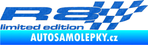 Samolepka R8 limited edition pravá 3D karbon modrý
