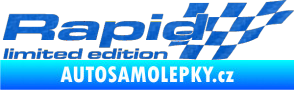 Samolepka Rapid limited edition pravá 3D karbon modrý