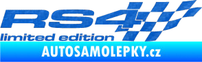 Samolepka RS4 limited edition pravá 3D karbon modrý