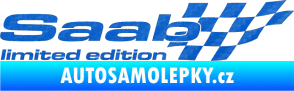 Samolepka Saab limited edition pravá 3D karbon modrý