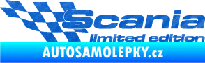 Samolepka Scania limited edition levá 3D karbon modrý