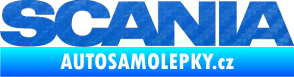 Samolepka Scania 3D karbon modrý