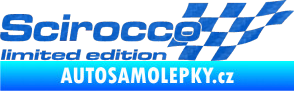 Samolepka Scirocco limited edition pravá 3D karbon modrý