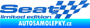 Samolepka Seat limited edition pravá 3D karbon modrý