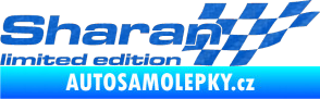 Samolepka Sharan limited edition pravá 3D karbon modrý
