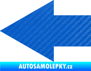 Samolepka Šipka 001 levá ikonka 3D karbon modrý
