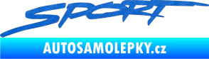 Samolepka Sport 002 3D karbon modrý