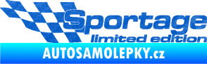 Samolepka Sportage limited edition levá 3D karbon modrý