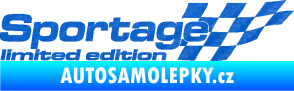 Samolepka Sportage limited edition pravá 3D karbon modrý