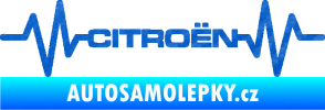 Samolepka Srdeční tep 057 Citroen 3D karbon modrý
