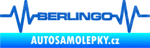 Samolepka Srdeční tep 093 Berlingo Citroen 3D karbon modrý