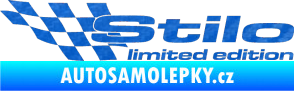 Samolepka Stilo limited edition levá 3D karbon modrý