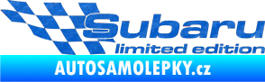 Samolepka Subaru limited edition levá 3D karbon modrý