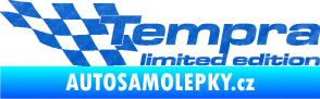 Samolepka Tempra limited edition levá 3D karbon modrý