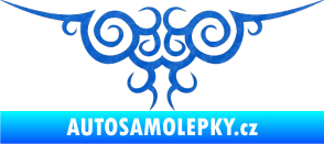 Samolepka Tetování 004 3D karbon modrý