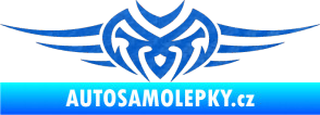 Samolepka Tetování 013 3D karbon modrý