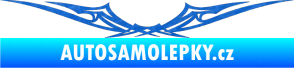 Samolepka Tetování 017 3D karbon modrý