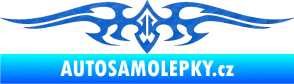 Samolepka Tetování 018 3D karbon modrý