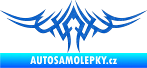 Samolepka Tetování 019 3D karbon modrý